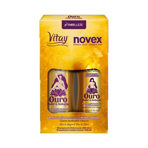Kit Novex Vitay Ouro Shampoo + Condicionador 200ml