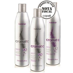 Kit Nutra Hair Cromatic Shampoo + Balm + Sealing 500ml