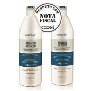 Kit Nutra Hair Monoi de Tahiti Shampoo + Redutor de Volume1L