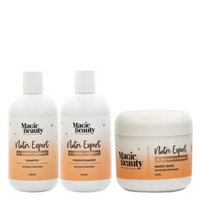 Kit Nutri Expert Magic Beauty - Shampoo + Condicionador + Máscara Kit - Kit