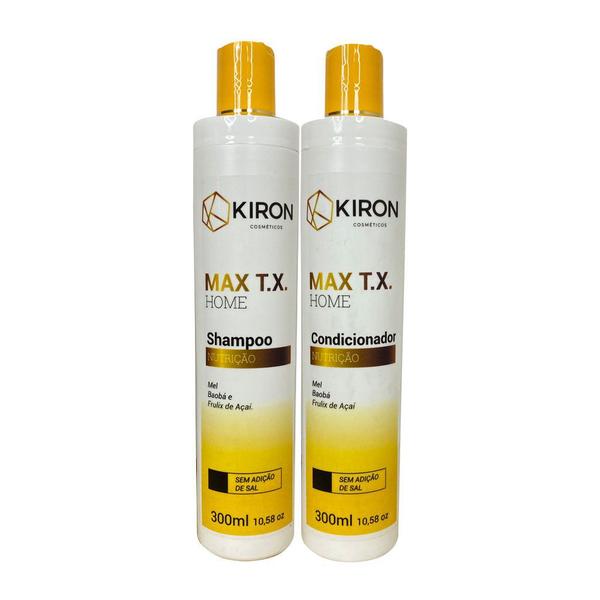 Kit Nutrição Shampoo + Condicionador Kiron Cosméticos Max T.X. 2x300ml