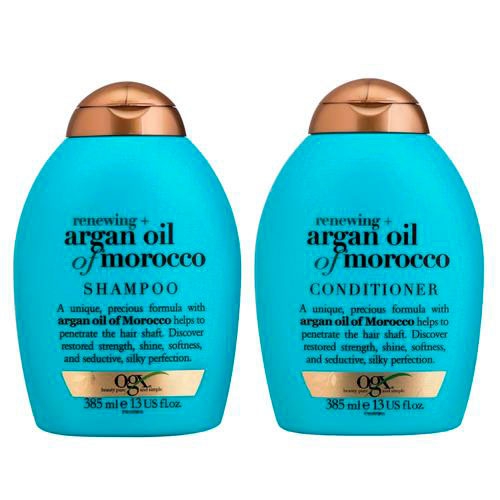 Kit Ogx Shampoo + Condicionador Argan Oil Of Morocco 385ml