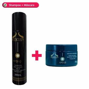 Kit Oikos Shampoo 250ml+mascara 250ml Apolo Matizador