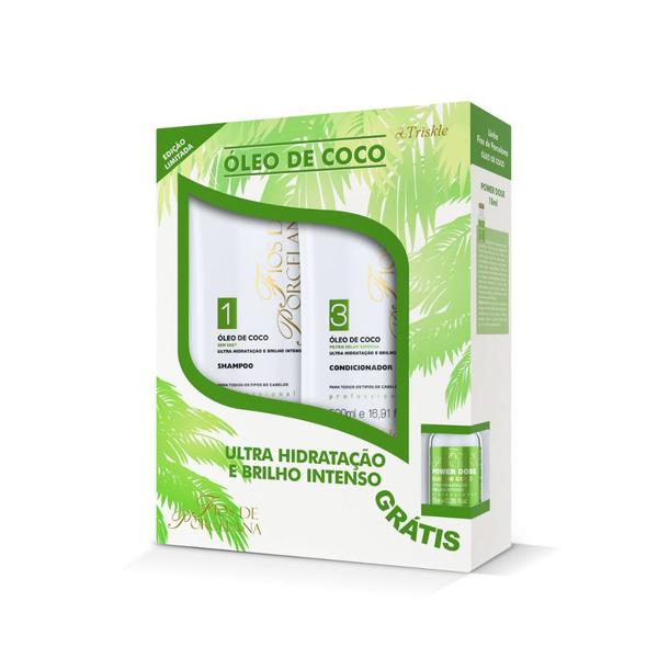 Kit Òleo de Coco Shampoo+ Condi + PD (Grátis) - Triskle Cosméticos