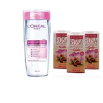Kit óleo de rosa mosqueta epilê 10 ml cada (3unid), mais água micelar Loreal 200ml.
