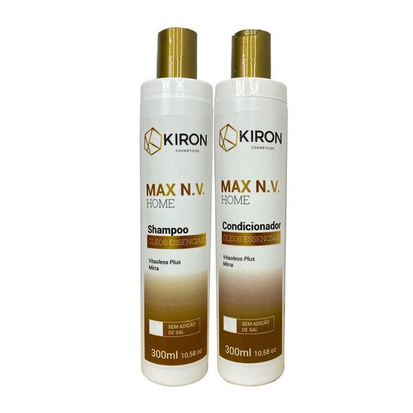 Kit Óleos Essenciais Shampoo + Condicionador Kiron Cosméticos Max N.V. 2x300ml