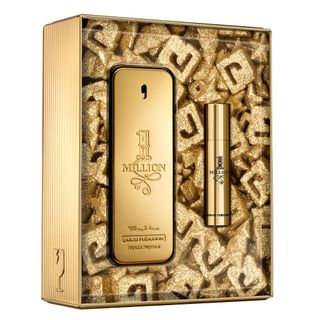 Kit One Million Paco Rabanne – Perfume Masculino Eau de Toilette 100ml + Miniatura 10 Ml Kit