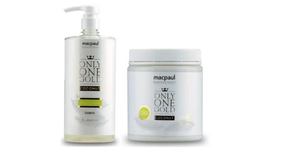 Kit Only One Gold Coconut (Shampoo 1L e Mascara 700g) Macpaul