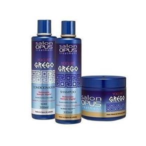 Kit Opus Salon Yogurt Grego Shampoo + Cond + Mascara