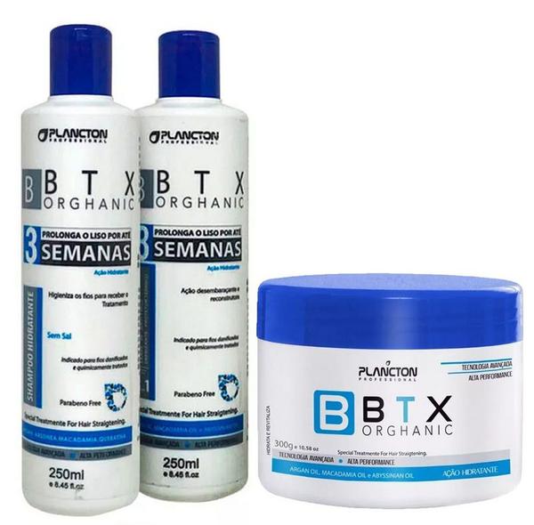 Kit Orghanic Plancton Condicionador ,Shampoo e Botox 300gr