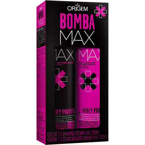 Kit Origem Shampoo e Condicionador Bomba Max