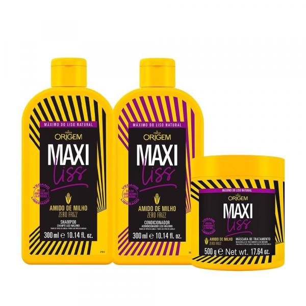 Kit Origem Shampoo e Condicionador + Máscara de Tratamento Maxiliss - Nazca