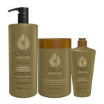 Kit Oro Therapy 24K NatuMaxx Shampoo 1L, Máscara 1Kg e Leave-in 300ml