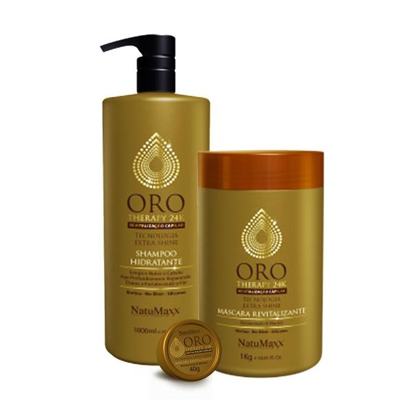 Kit Oro Therapy 24k Shampoo+ Máscara C/amostra Natumaxx