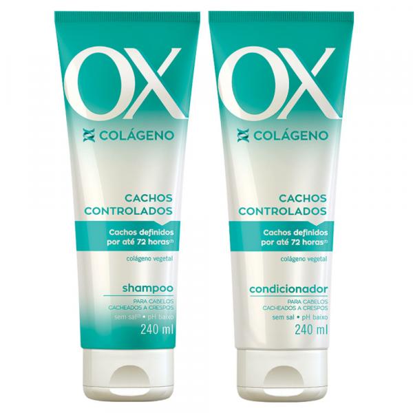 Kit Ox Fibers Cachos Controlados Shampoo 240ml + Condicionador 240ml - Ox