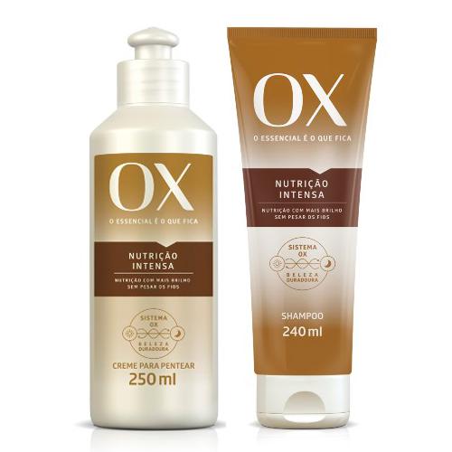 Kit Ox Oils Nutrição Intensa Shampoo 240ml + Creme de Pentear 250ml