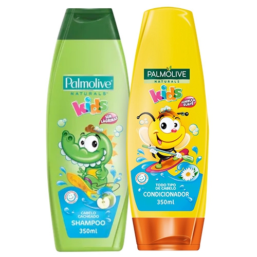 Kit Palmolive Naturals Kids Shampoo Cacheados 350ml + Condicionador 350ml