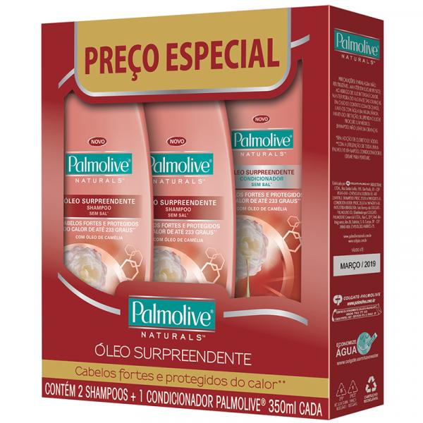 Kit Palmolive Shampoo 350ml + Condicionador 350ml Óleo Surpreendente Preço Especial