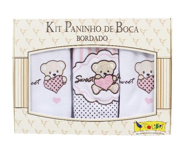 Kit Paninho de Boca Bordado Colibri