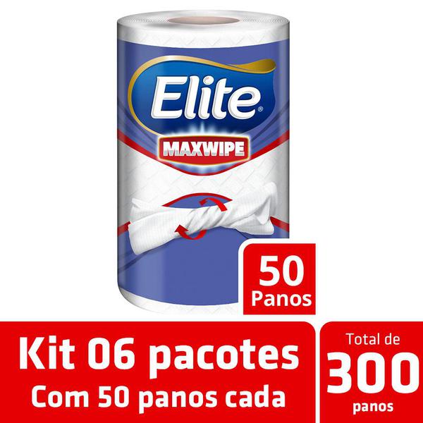 Kit Pano de Limpeza Reutilizável Elite Maxwipe 300 Panos
