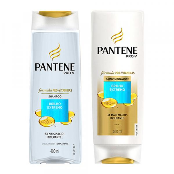 Kit Pantene Brilho Extremo Shampoo 400ml + Condicionador 400ml - PANTENE