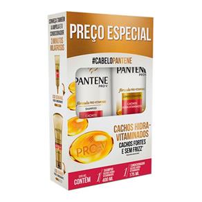 Kit Pantene Cachos Hidra-Vitaminados Shampoo 400ml + Condicionador 175ml