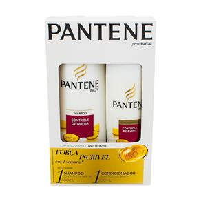 Kit Pantene Controle de Queda Shampoo 400Ml + Condicionador 200Ml