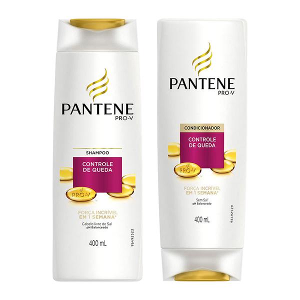 Kit Pantene Controle de Queda Shampoo + Condicionador 200ml - Pantene