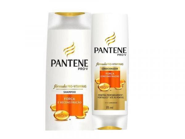 Kit Pantene Força e Reconstrução Shampoo 400ml + Condicionador 175ml