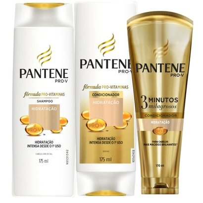 Kit Pantene Hidratação: 1 Shampoo 175Ml + 1 Condic