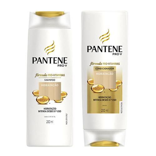 Kit Pantene Hidratação Intensa Shampoo 200ml + Condicionador 200ml