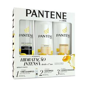 Kit Pantene Hidratação Pré Shampoo + Shampoo + Condicionador - 400ml + 400ml + 400ml