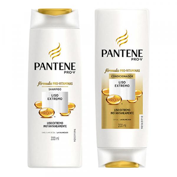 Kit Pantene Liso Extremo Shampoo 200ml + Condicionador 200ml - Pantene