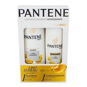 Kit Pantene Liso Extremo Shampoo 400Ml + Condicionador 200Ml