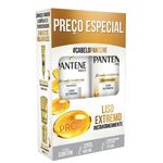Kit Pantene Liso Extremo Shampoo 400ml + Condicionador 175ml