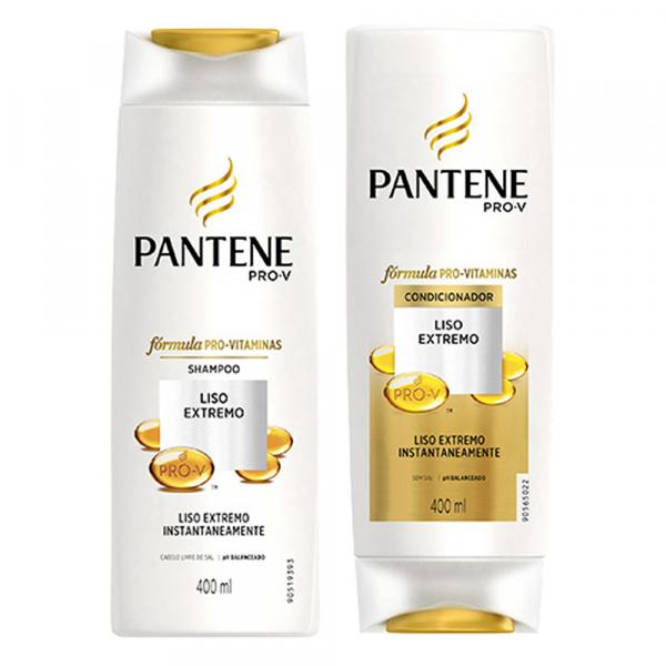 Kit Pantene Liso Extremo Shampoo 400ml + Condicionador 400ml - PANTENE
