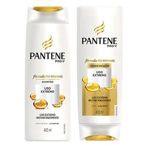 Kit Pantene Liso Extremo Shampoo 400ml + Condicionador 400ml