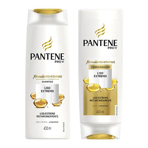 Kit Pantene Liso Extremo Shampoo 400ml + Condicionador 400ml
