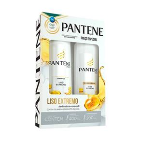 Kit Pantene Liso Extremo Shampoo + Condicionador - 400ml + 200ml