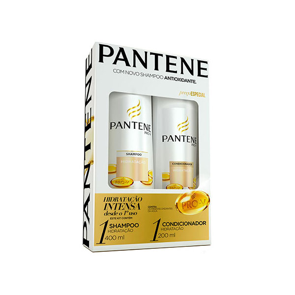 Kit Pantene Pro-V Shampoo 400 Ml + Condicionador 200 Ml Hidratação