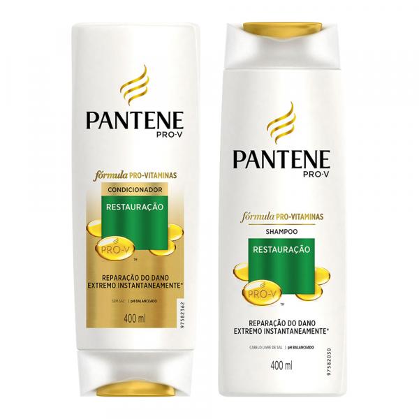 Kit Pantene Restaruração Shampoo + Condicionador 400ml - PANTENE