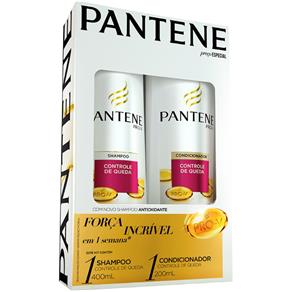 Kit Pantene Shampoo 400 Ml + Condicionador 200 Ml Controle de Queda