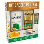 Kit Pantene Shampoo 400ml + Condicionador 170ml + Ampola Restauração 15ml