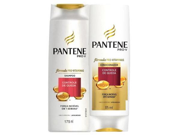Kit Pantene Shampoo + Condicionador 175ml Controle de Queda