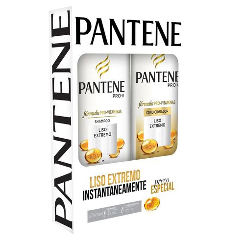 Kit Pantene Shampoo Condicionador 175ml-fr Liso Extremo KIT PANTENE SH+CO 175ML-FR LISO EXTREMO