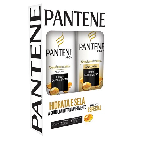 Kit Pantene Shampoo + Condicionador 175Ml Hidro-Cauterização