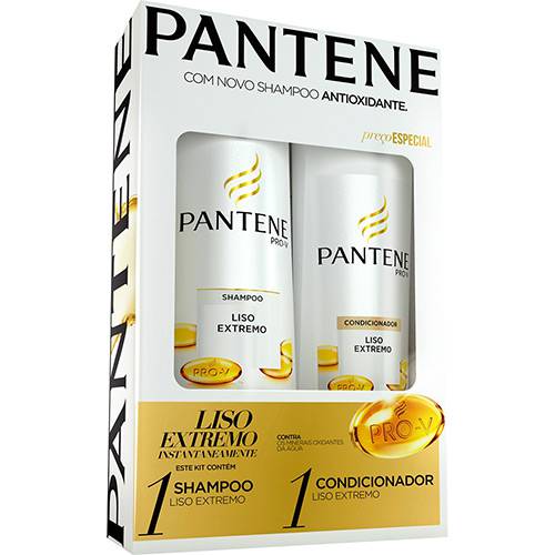 Kit Pantene Shampoo Liso Extremo 400ml + Condicionador Liso Extremo - 200ml