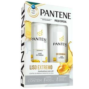 Kit Pantene Shampoo Liso Extremo 400ml + Condicionador Liso Extremo 200ml