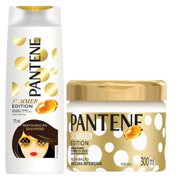 Kit Pantene Summer Shampoo 175ml + Máscara de Tratamento 300ml