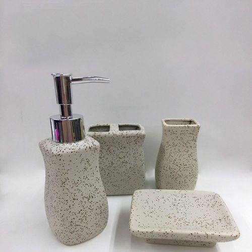 Kit para Banheiro Cerâmica 4 Peças